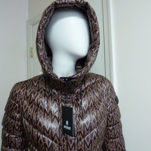 MACKAGE Calina Logo-print Padded Long Down Coat - Picture 11 of 15